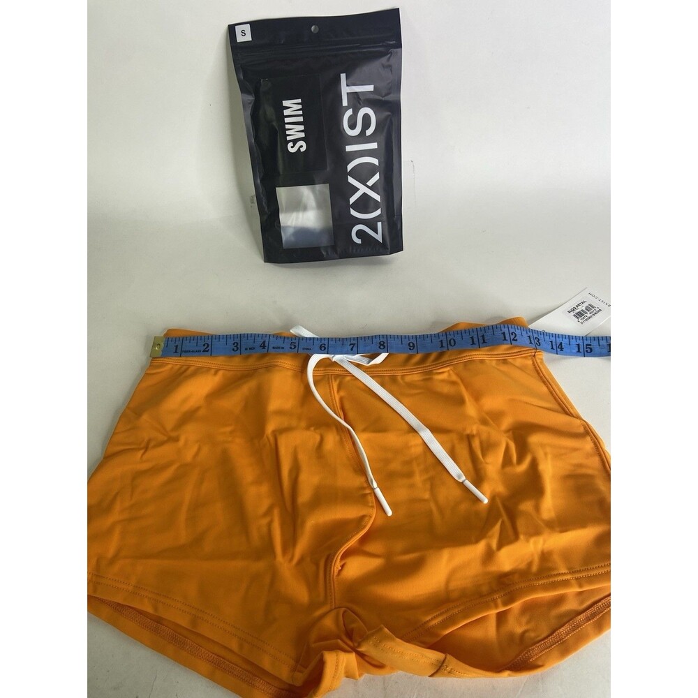 2XIST Essentials Cabo Swim Trunks Swimwear Bottoms Sun Orange Mens Size S - Picture 5 of 6